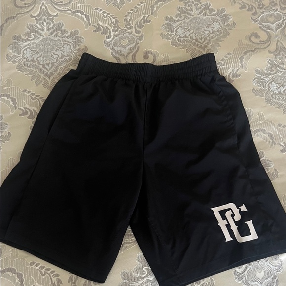 Black Athletic Men's Shorts - Picture 1 of 3